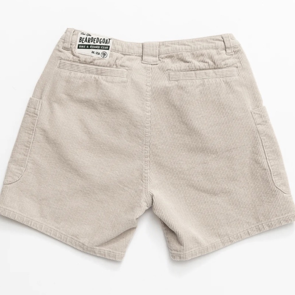 Bearded Goat Moor Corduroy Cream Shorts size 28 - Picture 4 of 11